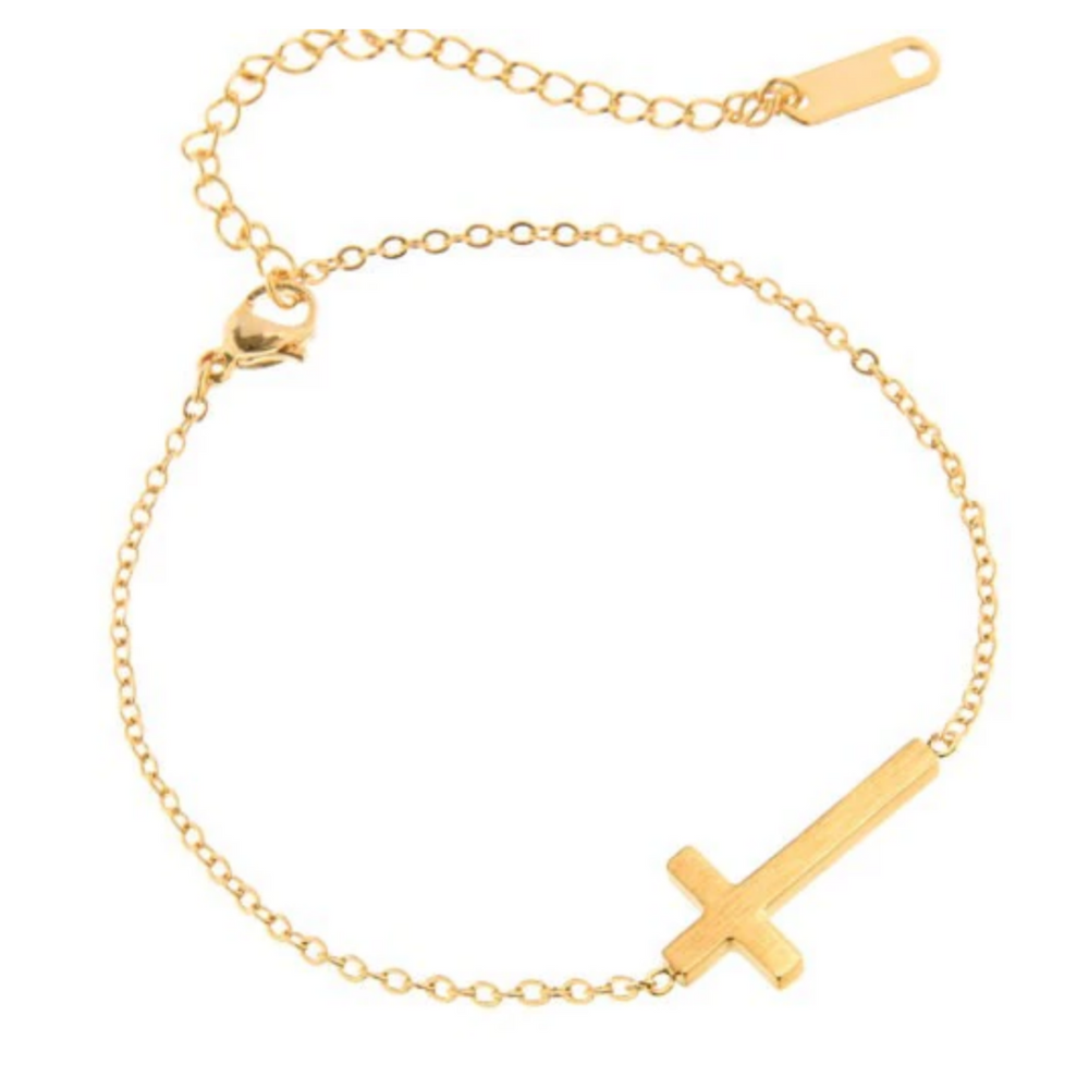 Simple Cross Anklet