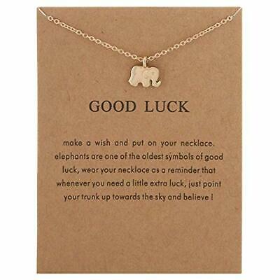 Lucky Elephant Pendant Necklace Good Luck Gift Lady Women Fashion Jewelry