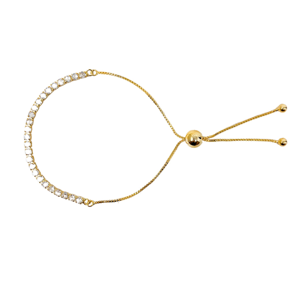 Maya's Grace Adjustable Diamond Bracelet - Gold, Silver & Rose Gold Elegance