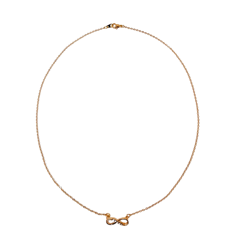 Maya's Grace Infinity Necklace - Elegant Gold & Silver Design