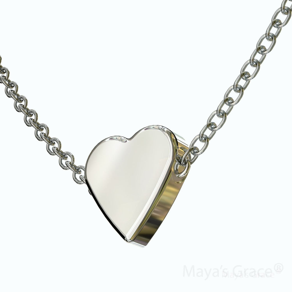 Maya's Grace Small Heart Pendant Choker Necklace for Women