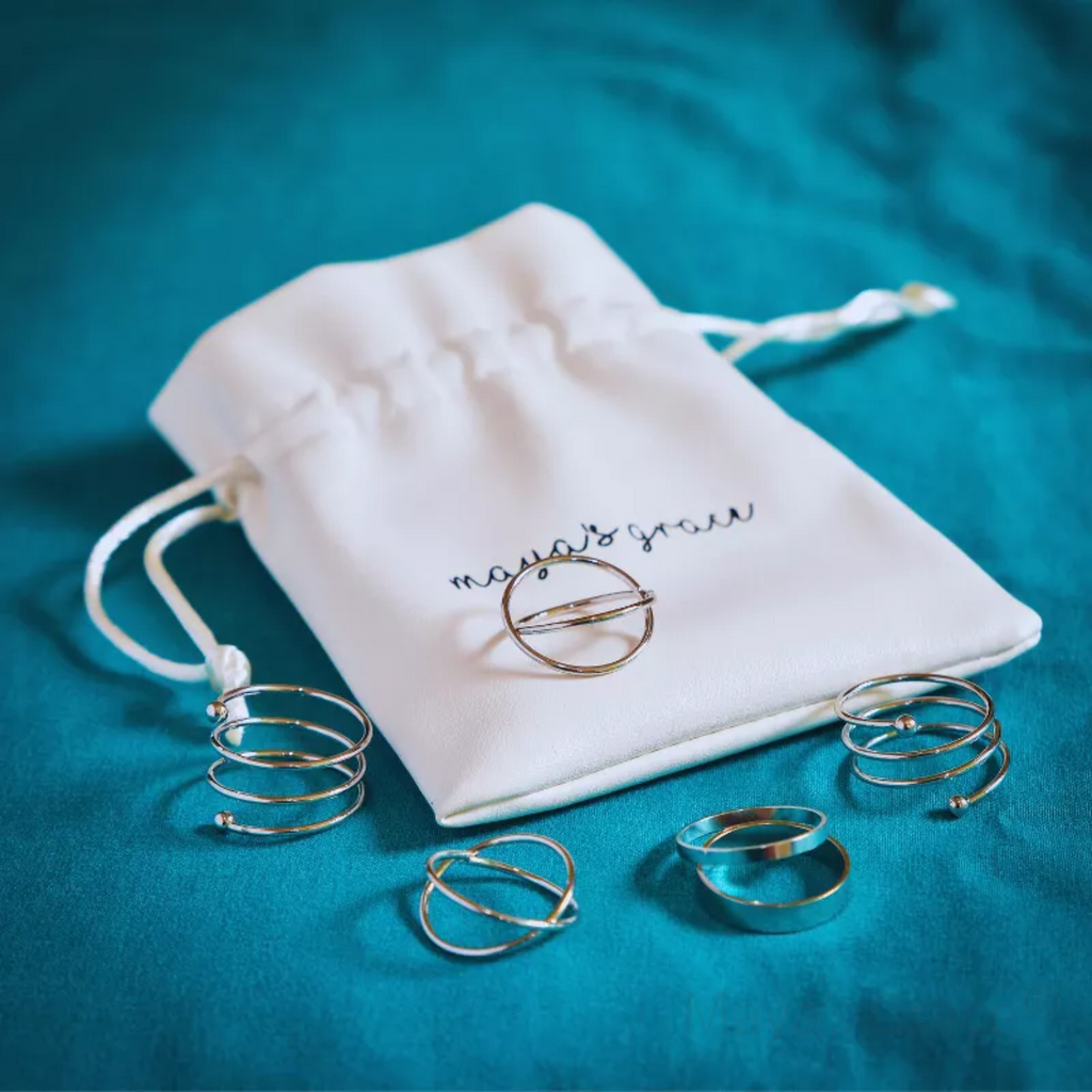 Maya's Grace Stackable Midi and Knuckle Rings Set for Women, 6-Piece Boho Aesthetic Jewelry in Gold and Silver