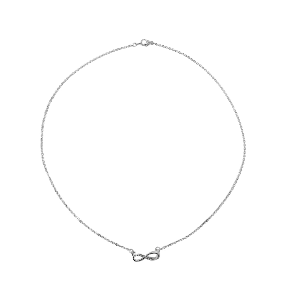 Maya's Grace Infinity Necklace - Elegant Gold & Silver Design