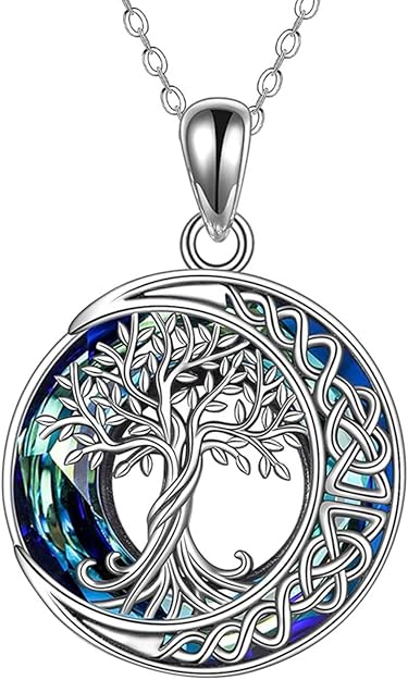 Maya's Grace Tree of Life Cremation Urn Necklace - Memorial Keepsake Jewelry for Ashes