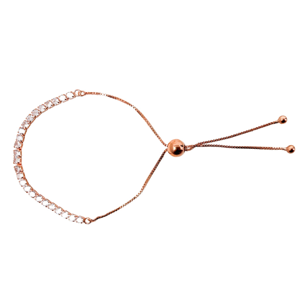 Maya's Grace Adjustable Diamond Bracelet - Gold, Silver & Rose Gold Elegance