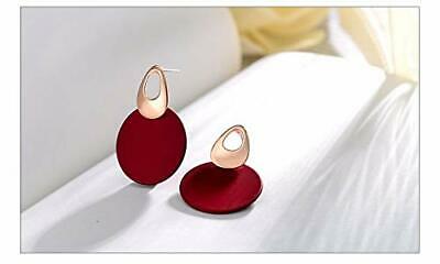 1 Pair Elegant Women Ladies Round Dangle Color Ear Studs Drop Earrings Fashion
