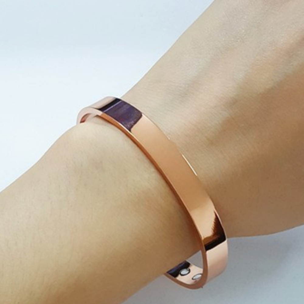 Pure Copper Bracelet Men's Healing Lama Arthritis Magnetic Therapy Wrist Cuff