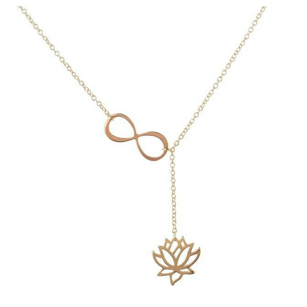 Infinity Lotus Necklace