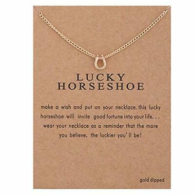 Lucky Horseshoe Pendant Necklace